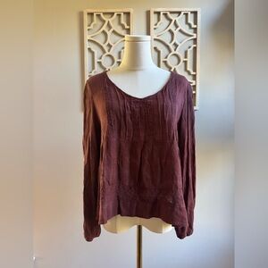 Rewind Maroon Blouse